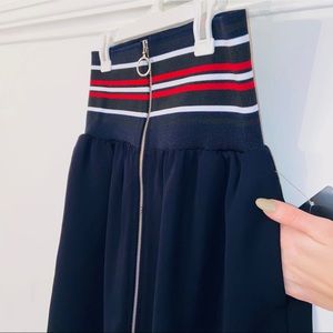 Navy High-Waisted Zara Skirt with Pockets